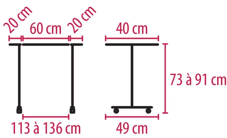 Table pont de lit EASY BRIDGE