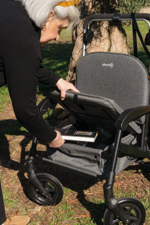 Rollator 4 roues avec siège CARE LUX