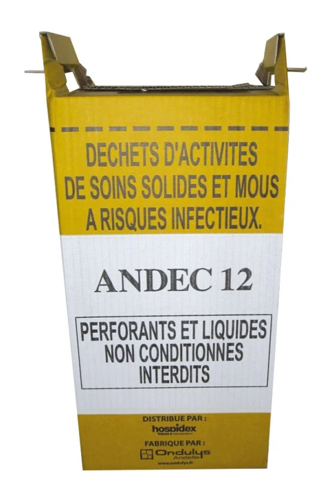 Caisse en carton avec sac intérieur