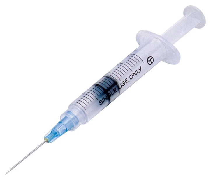 Seringue 3 pièces avec aiguille