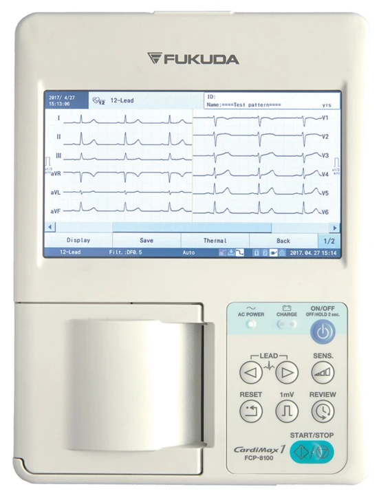 ECG portable FUKUDA FCP8100 3 pistes