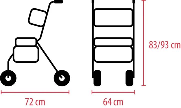 Rollator 4 roues ULTRALIGHT