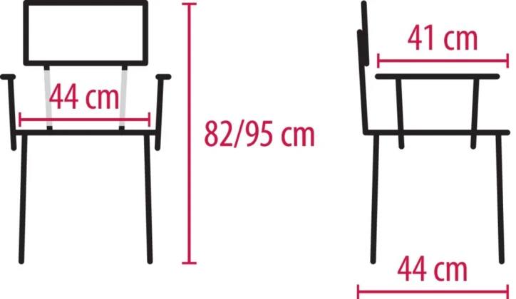 Chaise de douche réglable avec accoudoir