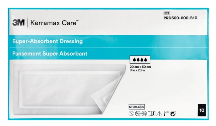 Pansement hydrocellulaire super absorbant KERRAMAX CARE™
