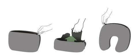 Cale-nuque / coussin 2 en 1