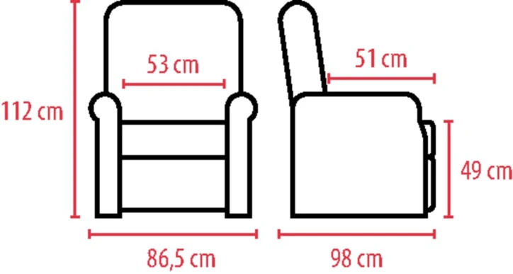 Fauteuil releveur SHEFFIELD - 4 moteurs