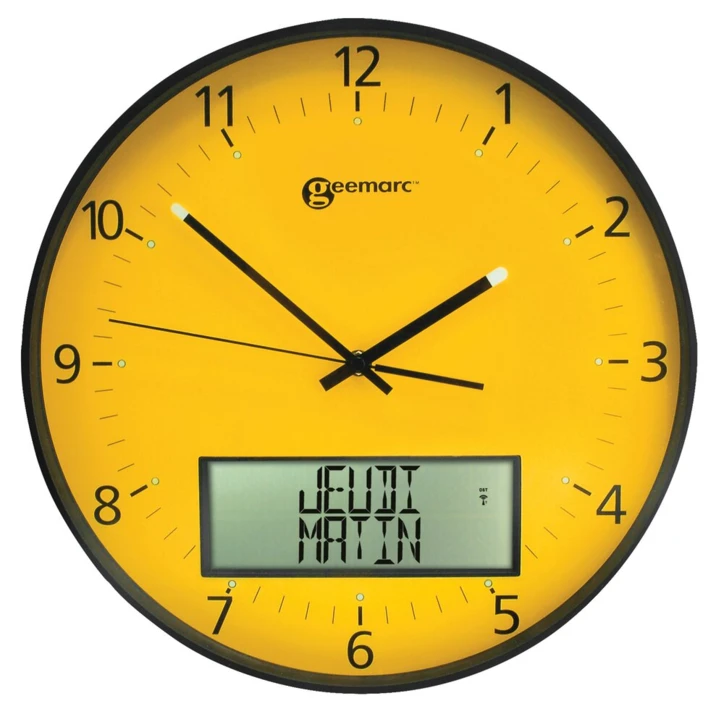 Horloge analogique avec écran numérique Viso 60