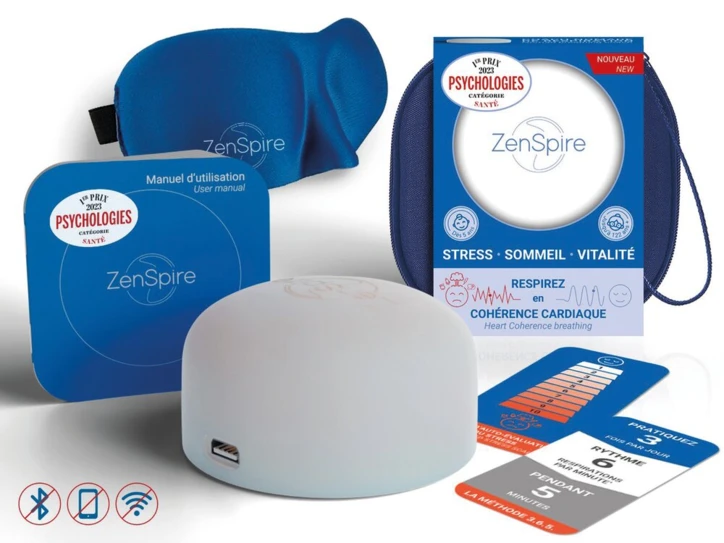 Coach nomade de respiration et cohérence cardiaque ZENSPIRE+®
