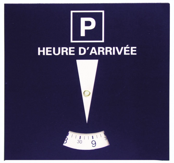 Disque de stationnement zone bleue