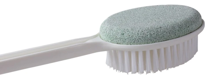 Brosse de douche exfoliante 2 faces