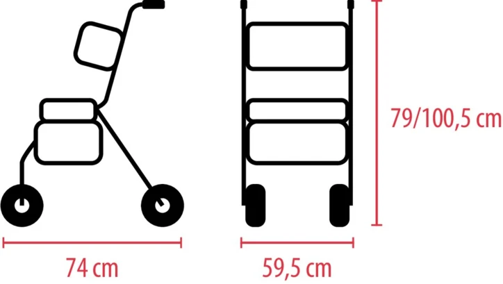 Rollator pliant 4 roues MIGO