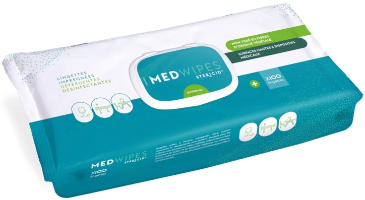 Lingettes nettoyantes désinfectantes MEDWIPES STERICID