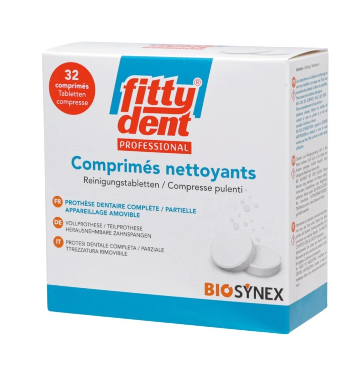 Comprimé nettoyant pour prothèse dentaire FITTYDENT