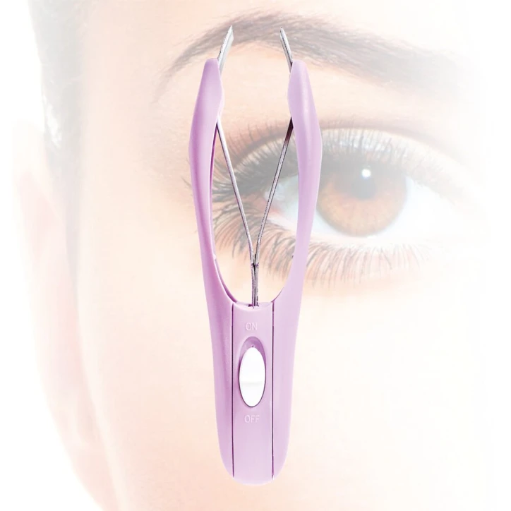 Pince à épiler ergonomique à LED