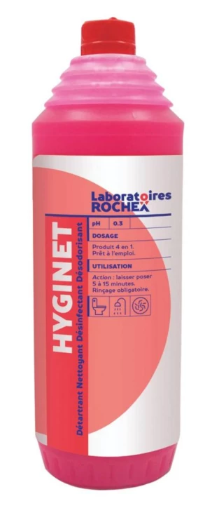 Gel désinfectant nettoyant WC HYGINET