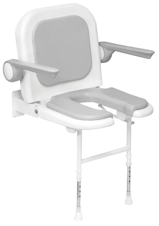 Fauteuil de douche pliant rembourré