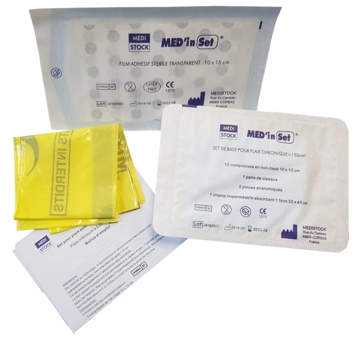 Set pansements plaie chronique