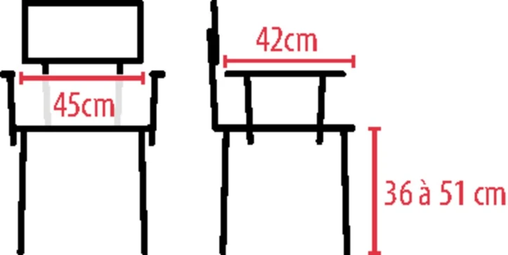 Chaise garde-robe 3 en 1 TALIS