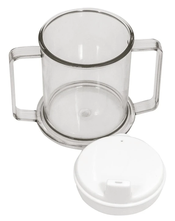 Tasse plastique transparent 2 anses