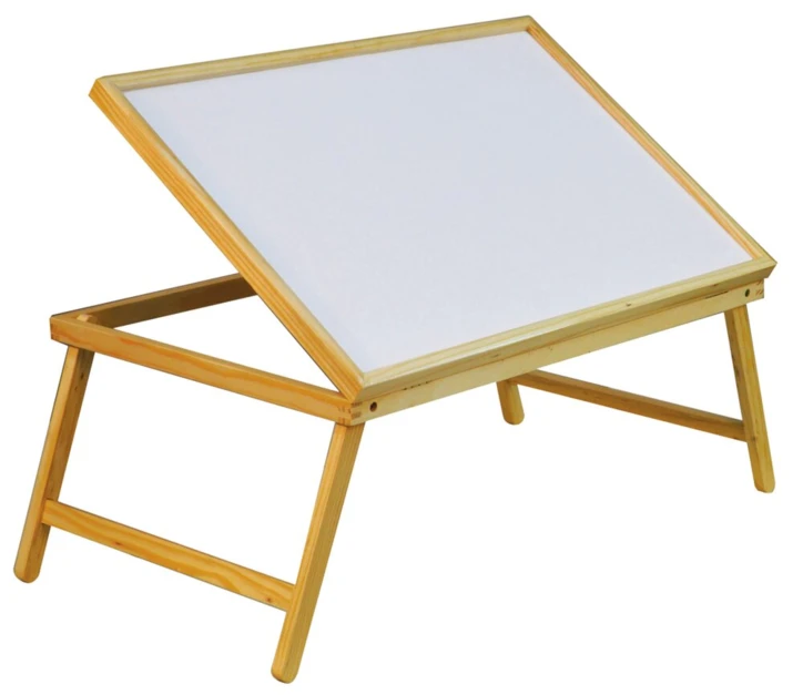 Plateau de lit en bois pliable et inclinable