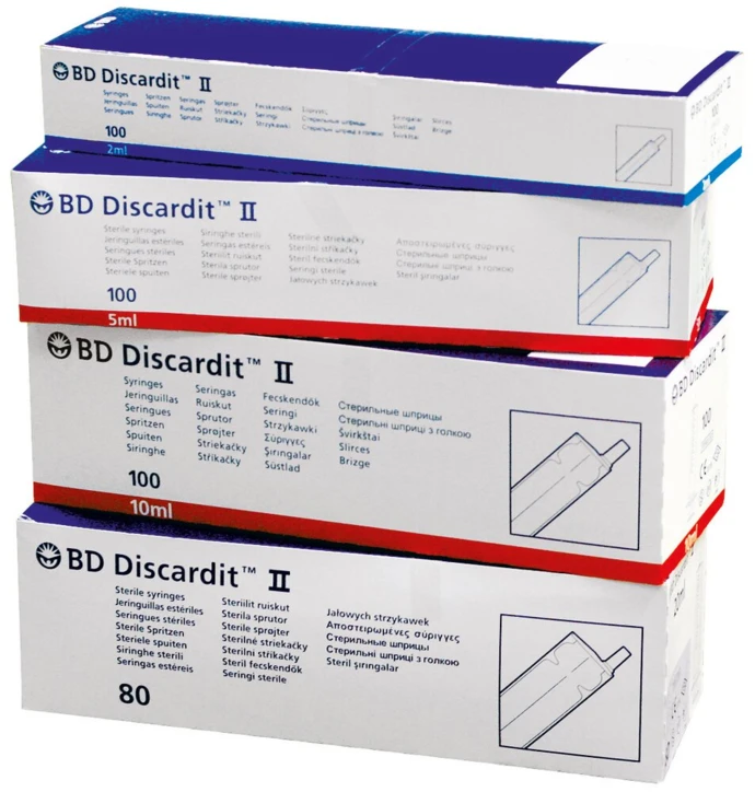 Seringue 2 pièces BD DISCARDIT™ II sans aiguille
