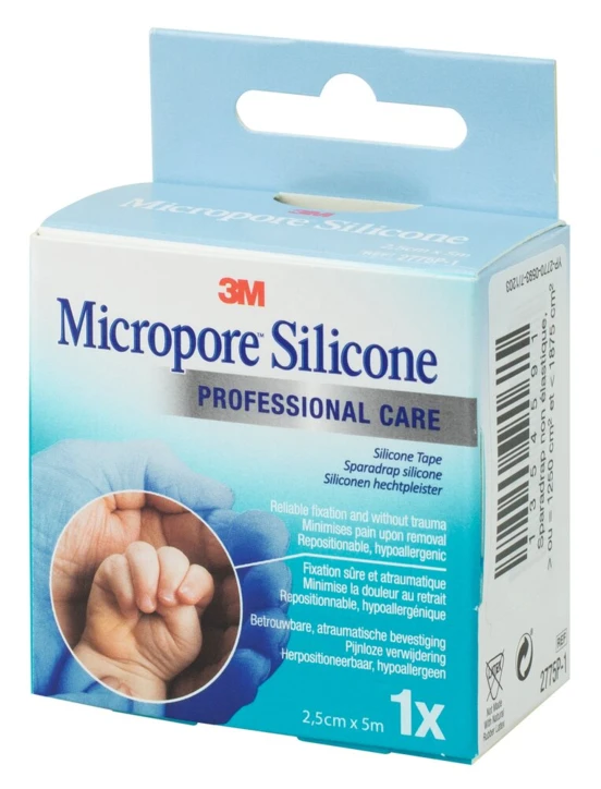 3M™ MICROPORE™ Silicone retrait atraumatique