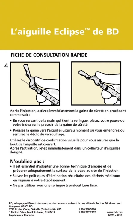 Aiguille BD ECLIPSE