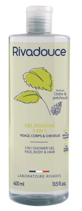 Gel douche 3 en 1 Cèdre & Patchouli RIVADOUCE