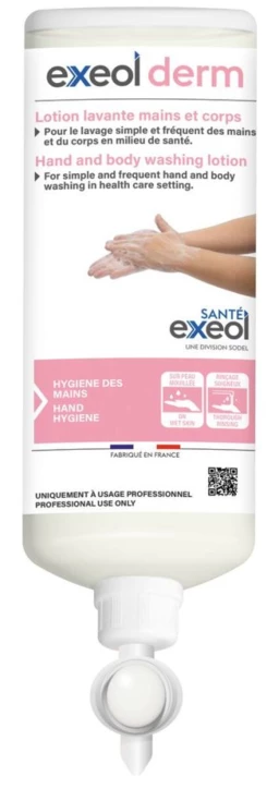 Lotion lavante mains et corps EXEOL DERM