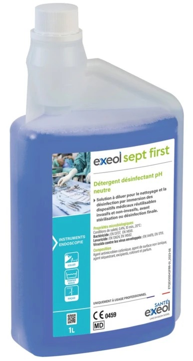 Détergent désinfectant pH neutre EXEOL SEPT FIRST