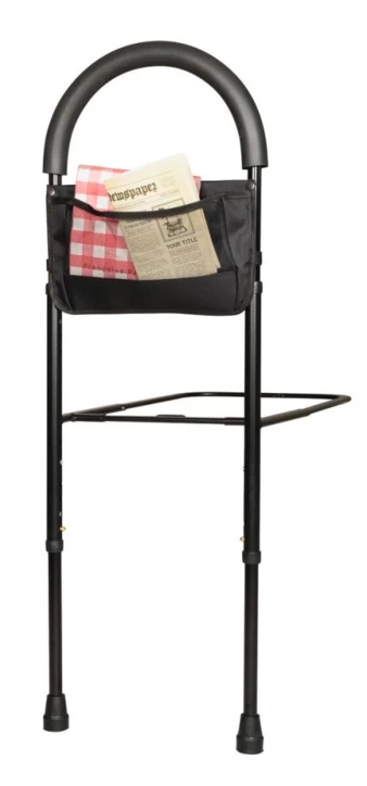 Barre d’appui de lit avec poche de rangement