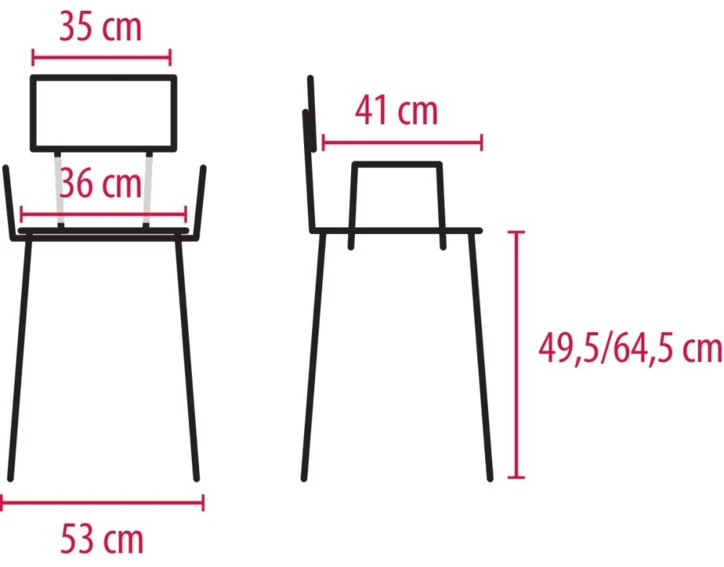 Chaise haute réglable