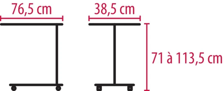 Table de lit KAUMA
