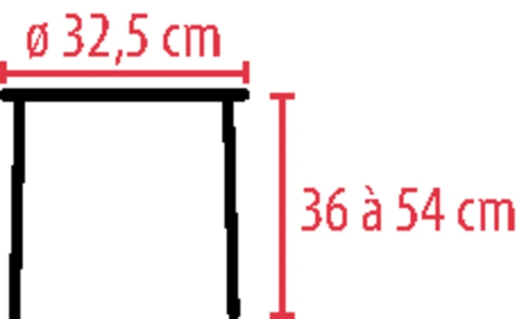 Tabouret de douche pivotant JOLETI