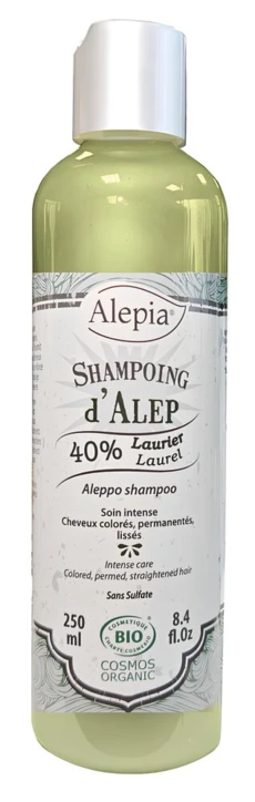 Shampoing d'Alep Aloe Vera 40% Laurier