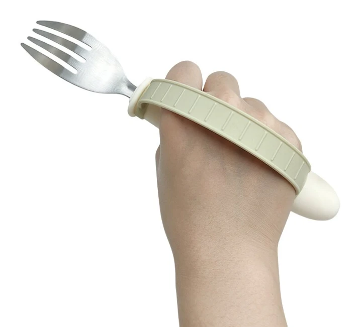 Couverts silicone à lanière