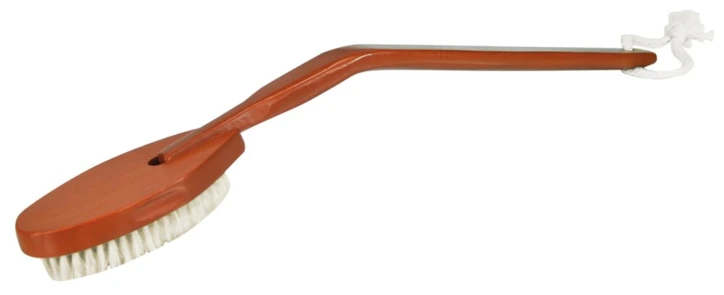 Brosse de bain à long manche ergonomique