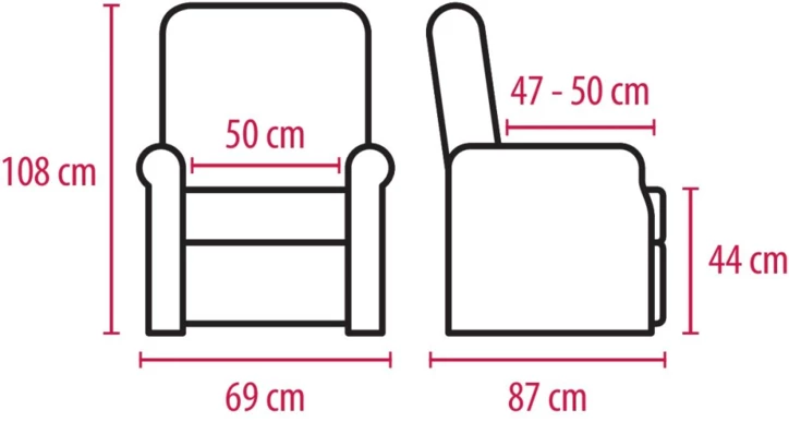 Fauteuil releveur BÂLE - 2 moteurs