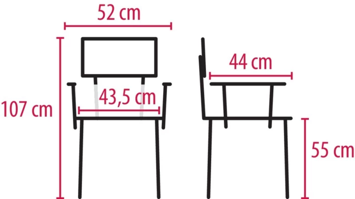 Chaise de douche & toilette CLEAN