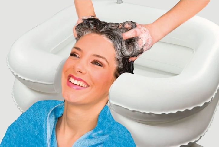 Bac à shampoing gonflable
