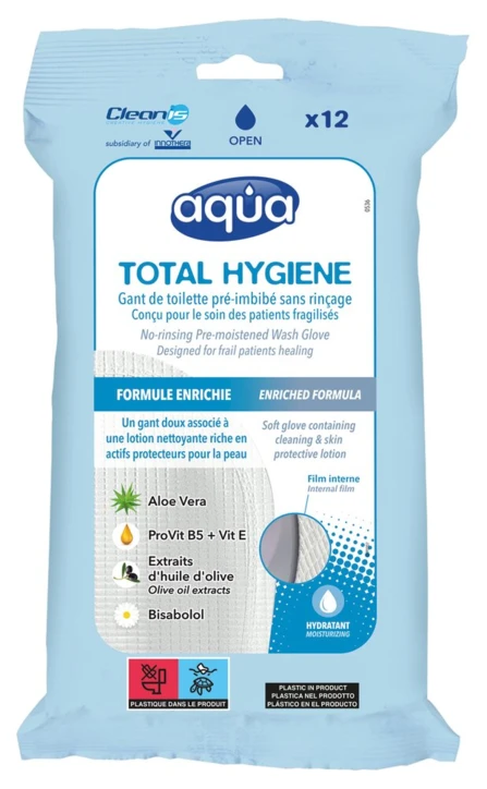 Gant pré-imprégné solution nettoyante AQUA®