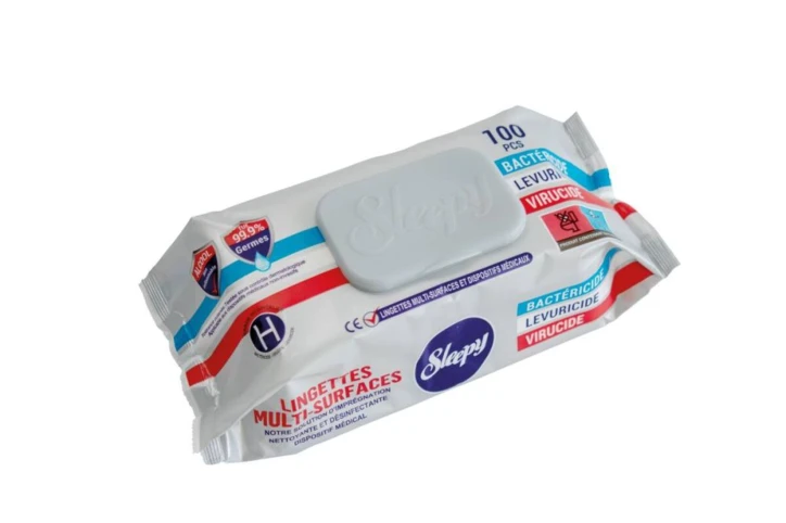 Lingettes nettoyantes désinfectantes multi-surfaces SLEEPY