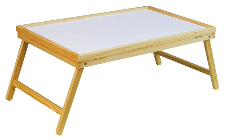 Plateau de lit en bois pliable et inclinable