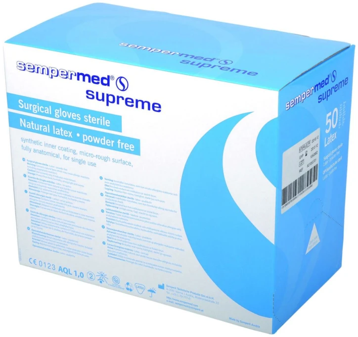 Gant latex Sempermed® Supreme non poudré stérile
