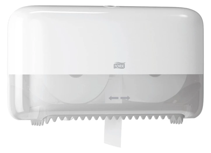 Distributeur pour papier toilette rouleau doux TORK Mid-size sans mandrin Premium - 2 plis
