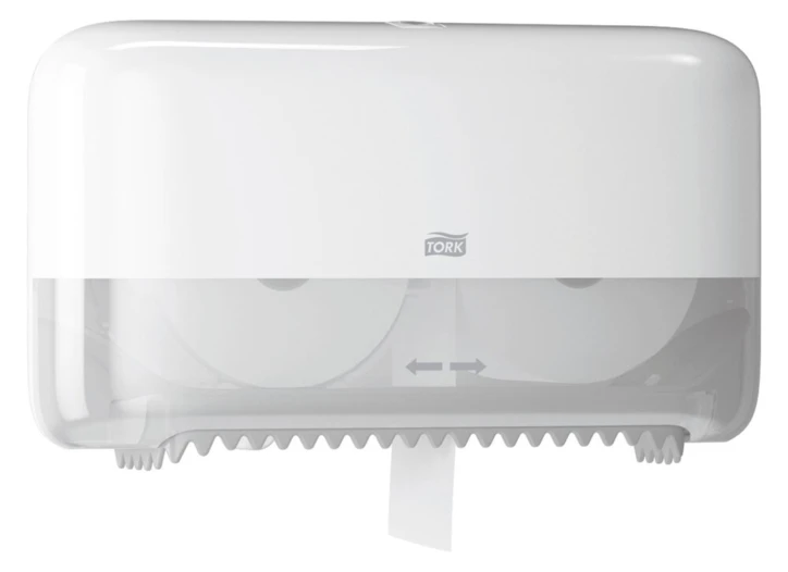Distributeur pour papier toilette rouleau doux TORK Mid-size sans mandrin Premium - 2 plis