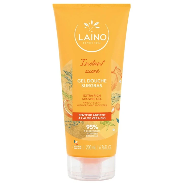Gel douche surgras abricot LAINO