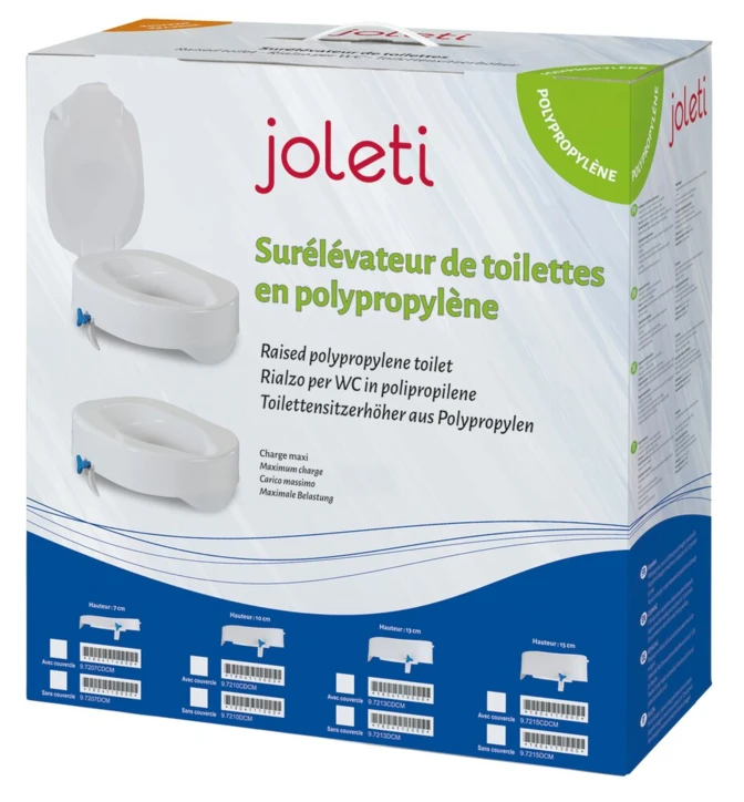 Réhausse-WC en polypropylène JOLETI