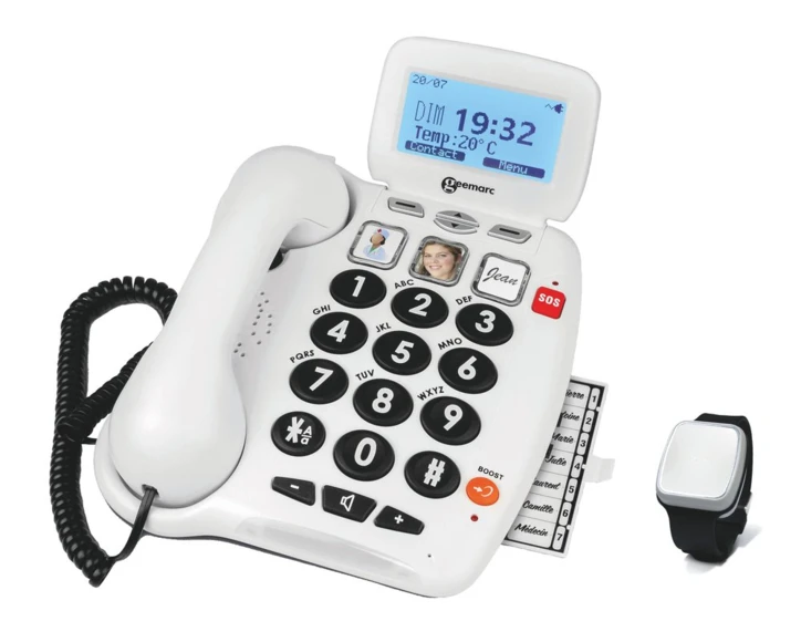 Téléphone Serenities 100 avec bracelet alarme détection de chute