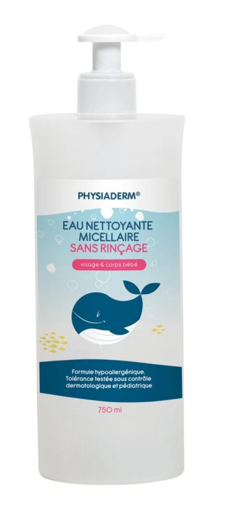 Eau micellaire nettoyante bébé PHYSIADERM